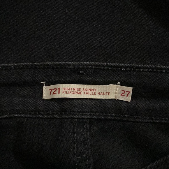 721 LEVI black jeans. - Picture 2 of 2